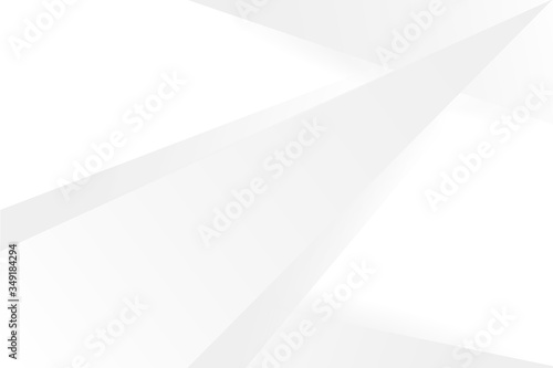 Abstract geometric modern design white and gray gradient background, vector Illustration
