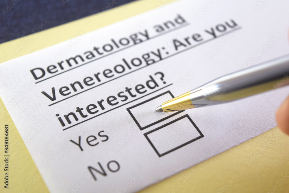One person is answering question about dermatology and venereology.
