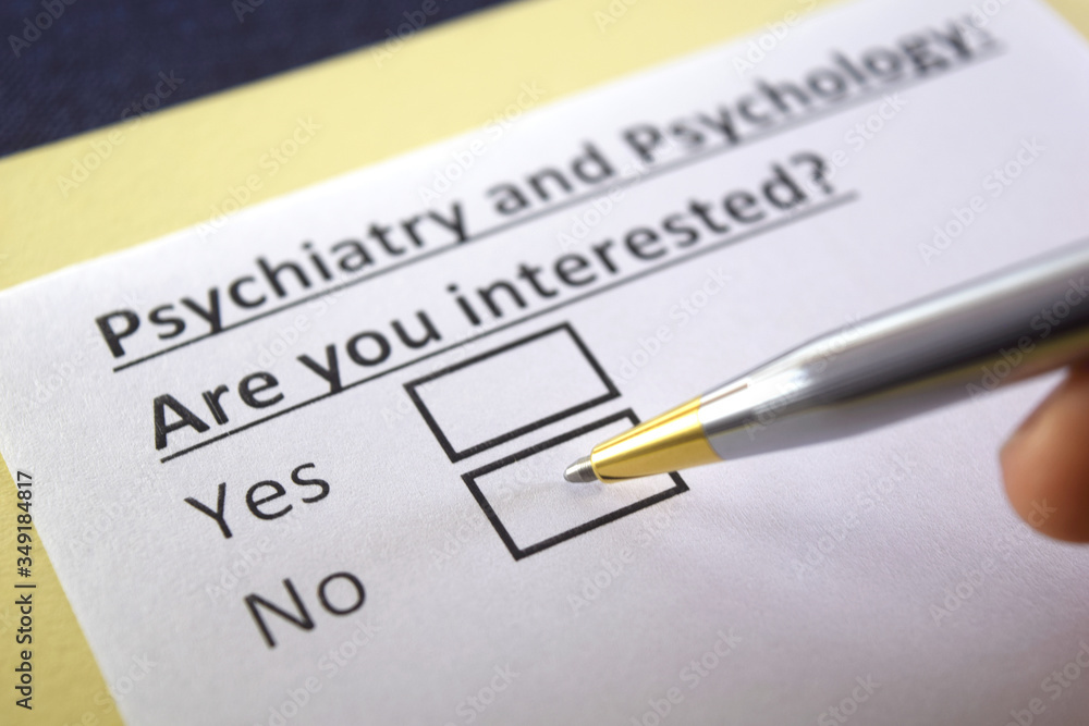 One person is answering question about psychiatry and psychology. One person is answering question about psychiatry and psychology.