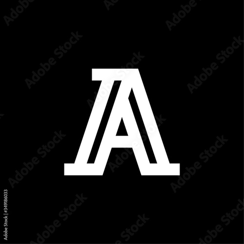 Vector Elegant Serif Logo Letter A