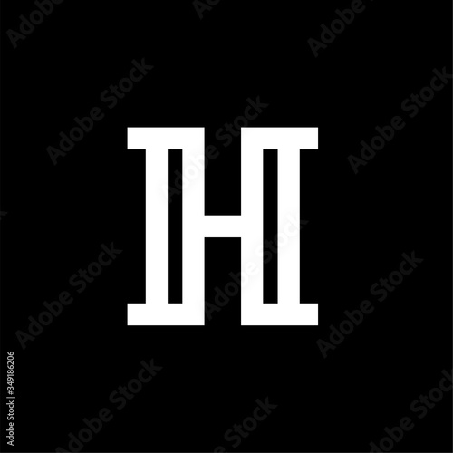 Vector Elegant Serif Logo Letter H
