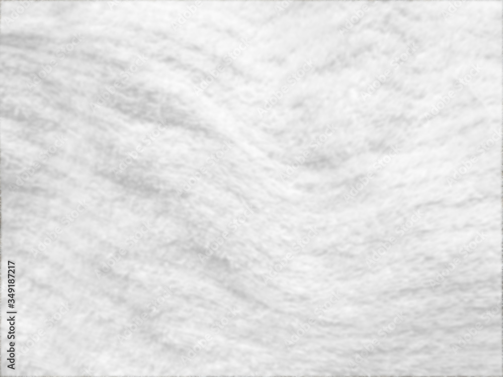 Obraz premium De-focused White soft fur blanket texture as background
