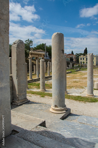 Roman Forum - Archaeological Site in Athens, Greece