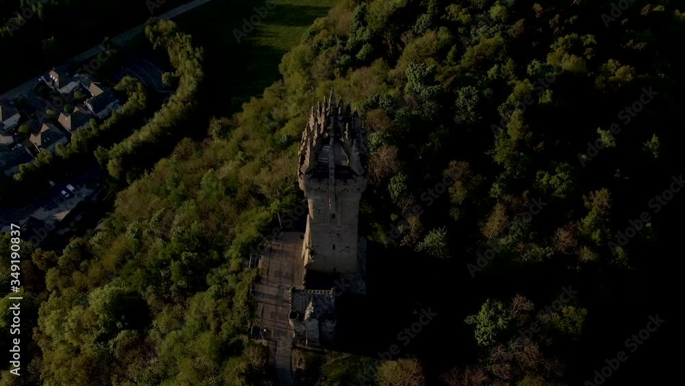 Golden hour at the wallace monument in Stirling, Stirlingshire, Scotland. Golden hour at the wallace monument in Stirling, Stirlingshire, Scotland.