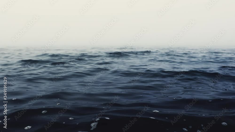 Sea ripple water and fog video Sea ripple water and fog video