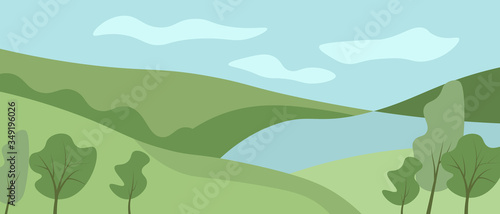 Vector landcape background
