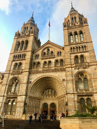 Entrance of the Natural History Museum, London, UK.