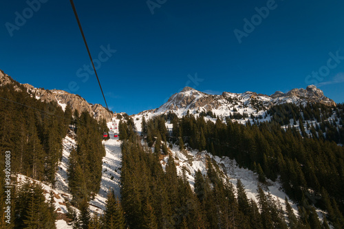 Ski region Tannheimer Tal (Tannheim valley), Austria.