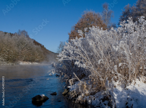 Eiskristall, Winterlandschaft, Himmel