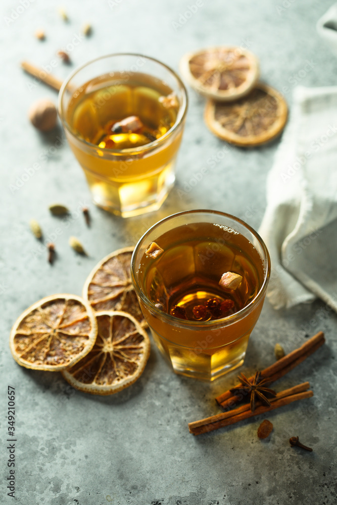 Hot apple cider with spices Hot apple cider with spices
