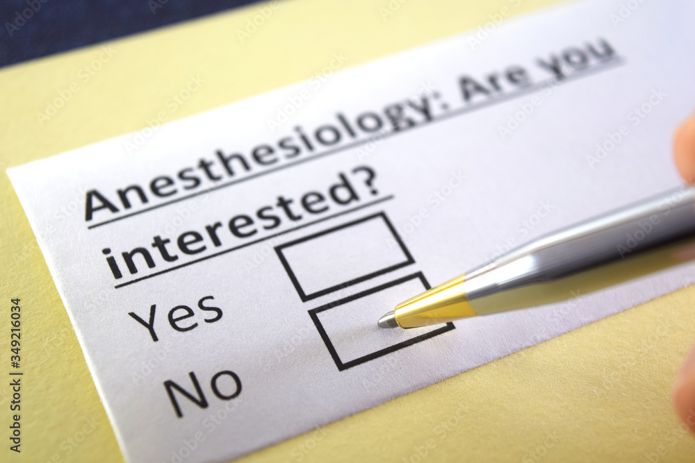 One person is answering question about Anesthesiology.