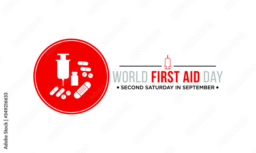 Vector illustration on the theme of World First Aid day observed each year on second Saturday of September across the globe. Vector illustration on the theme of World First Aid day observed each year on second Saturday of September across the globe.