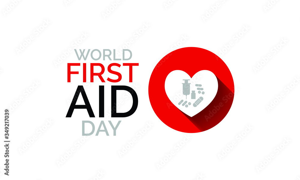 Vector illustration on the theme of World First Aid day observed each year on second Saturday of September across the globe. Vector illustration on the theme of World First Aid day observed each year on second Saturday of September across the globe.