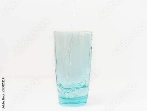 clear clear water in a tall glass