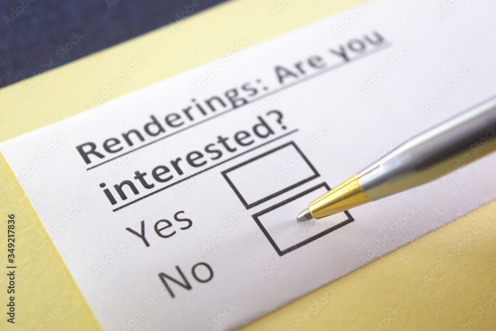 One person is answering question about rendering. One person is answering question about rendering.