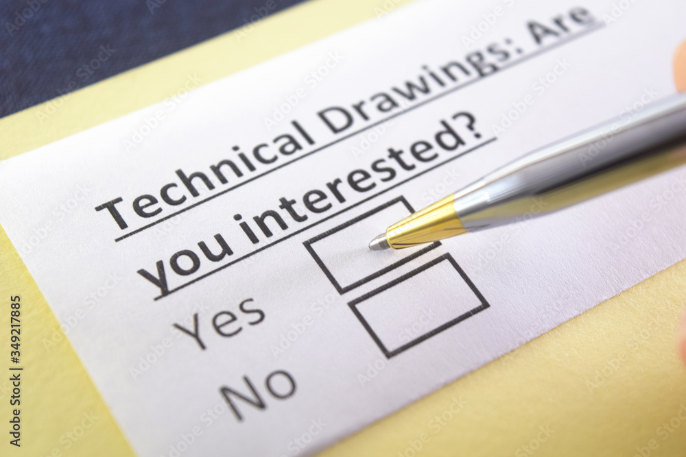 One person is answering question about technical drawings. One person is answering question about technical drawings.