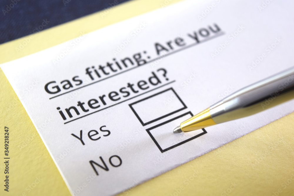 One person is answering question about gas fitting. One person is answering question about gas fitting.