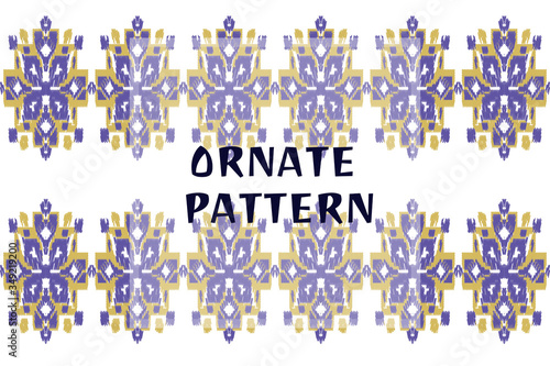 Seamless abstract pattern. Geometric embroidery. Folk ornament. Tribal aztec ethnic texture