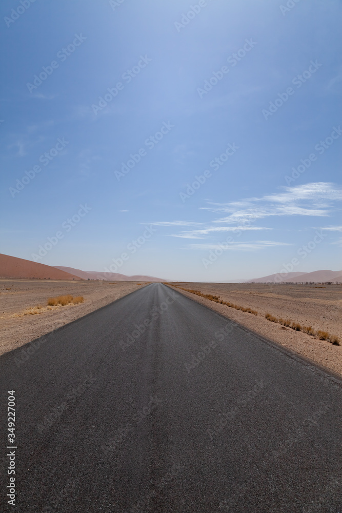 Asphalt desert Road 