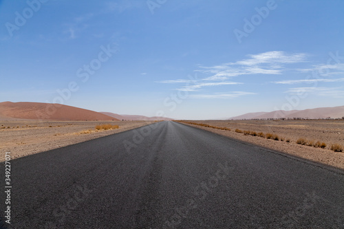 Asphalt desert Road 
