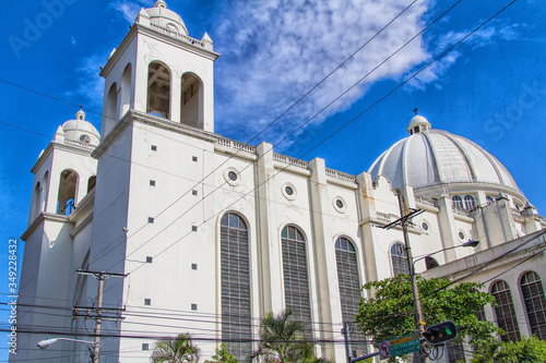 Cathedral in San Salvador, El Salvador, Central America. photo