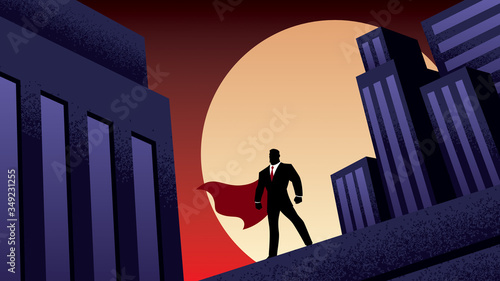 Super Businessman City Night