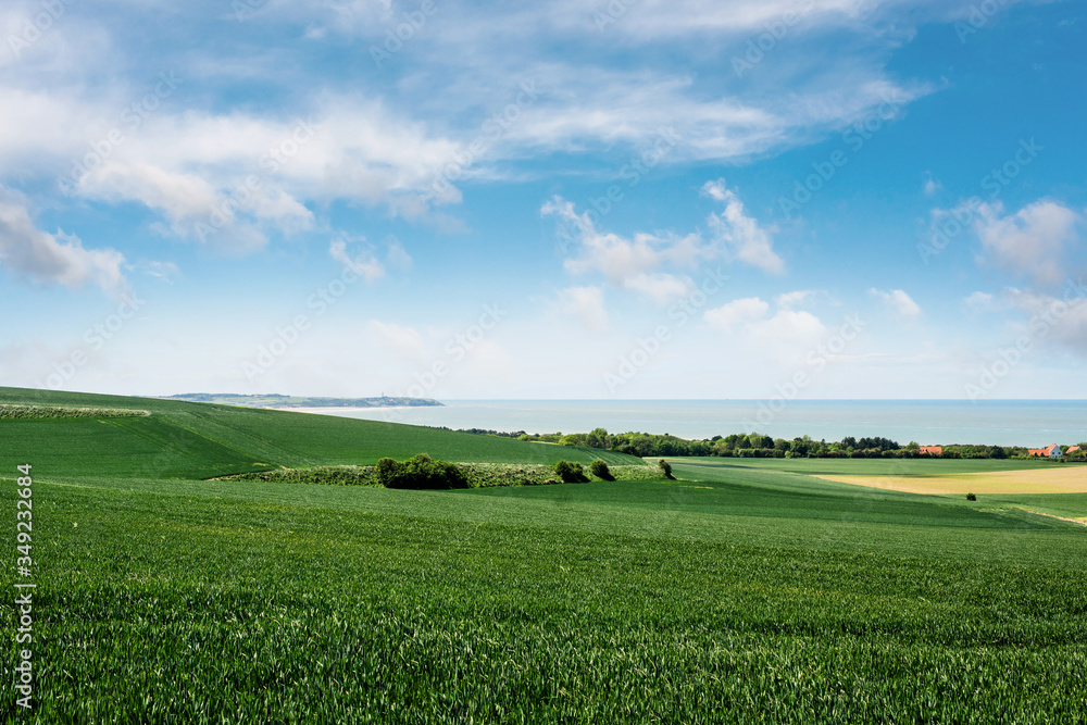 landscape of the coast between Calais and Boulogne-sur-mer landscape of the coast between Calais and Boulogne-sur-mer