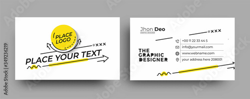 Modern Business Card - Creative and Clean Business Card Template.