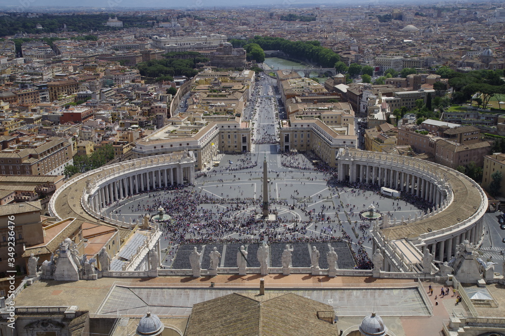 Vatikanstadt, Petersplatz,  Petersdom, Rom, Italien