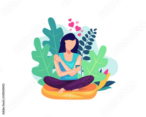 Vector illustration Self care concept
