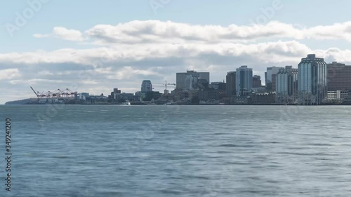 HALIFAX, NOVA SCOTIA, SKYLINE DAY (TIME-LAPSE)