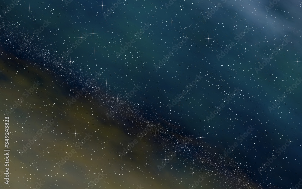 Colorful and beautiful space background. Outer space. Starry outer space texture. 3D illustration Colorful and beautiful space background. Outer space. Starry outer space texture. 3D illustration
