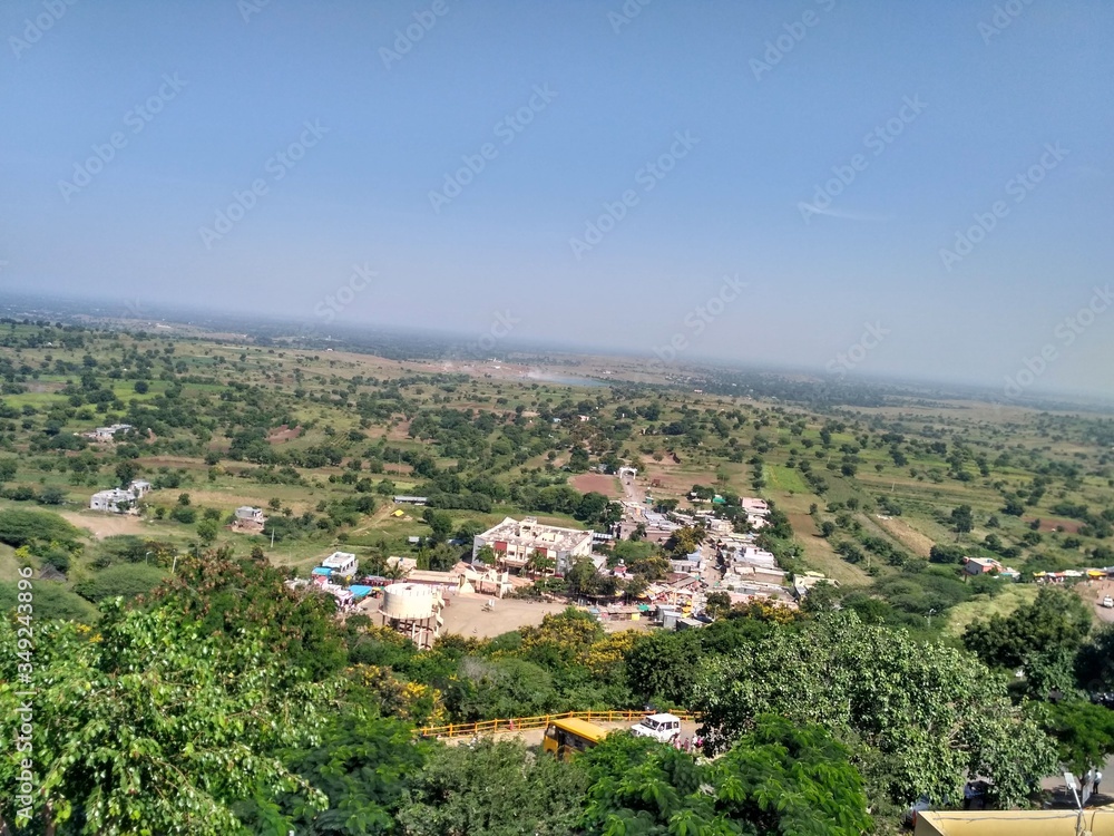 Top view of Chand Bibicha mahal (Palace of Chand Bibi)