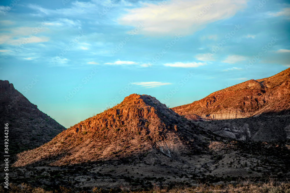 Mountains of Big Bend in the morning light