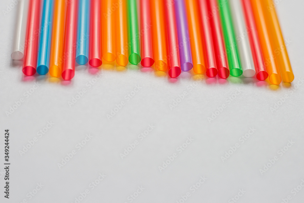 different colors of tubes on white background
different colors of tubes on white background