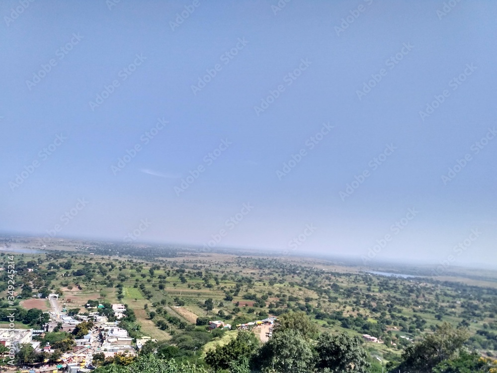 arieal view of Chand Bibicha mahal (Palace of Chand Bibi)