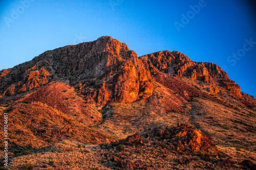 Desert Mountain in the morning sunlight