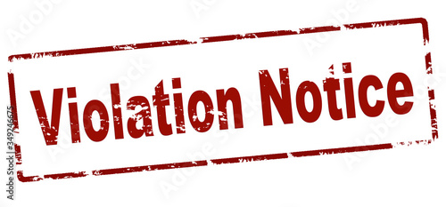 Violation notice