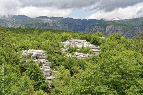 Griechenland - Steinwald nahe dem Aussichtspunkt Oxia bei Monodendri im Pindos-Gebirge photo