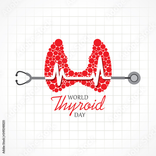 Vector illustration for World Thyroid Day which is held on 25 may