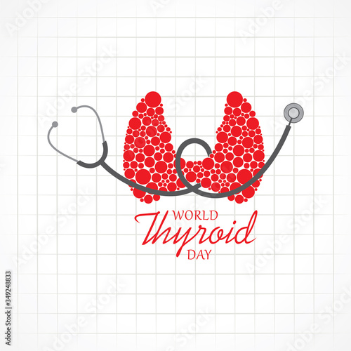 Vector illustration for World Thyroid Day which is held on 25 may