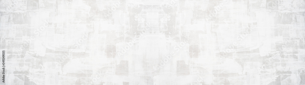 Gray white painted rustic paper concrete stone texture background banner panorama, template with copy space Gray white painted rustic paper concrete stone texture background banner panorama, template with copy space