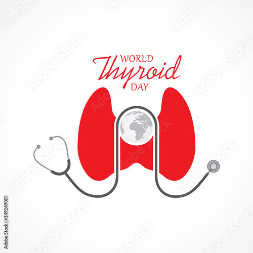 Vector illustration for World Thyroid Day which is held on 25 may