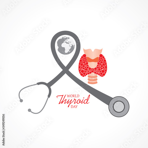 Vector illustration for World Thyroid Day which is held on 25 may