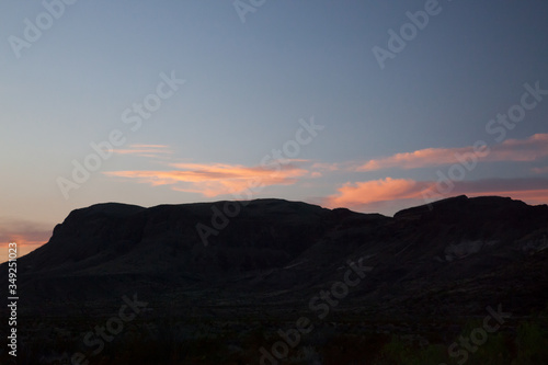 Beautiful Colored sky from Big Bend National Park