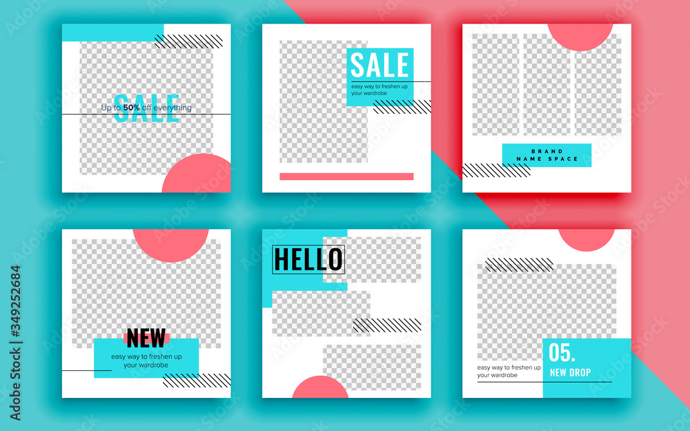 Set of sale banner template design. Vector illustration. Set of sale banner template design. Vector illustration.