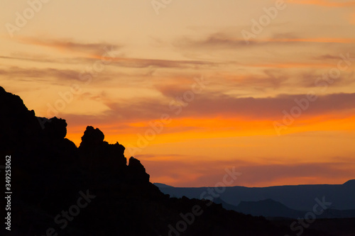 Beautiful Colored sky from Big Bend National Park