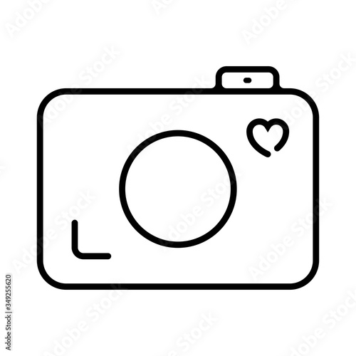 Photo camera icon vector illustration