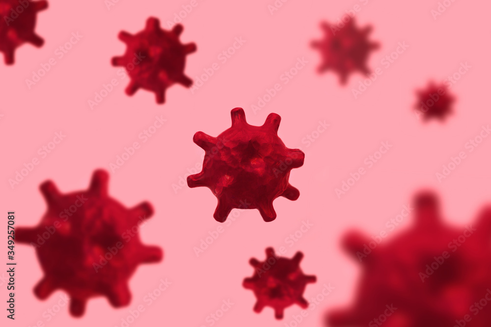 Coronavirus COVID-19. Virus pandemic infection, Blur and perspective. Coronavirus COVID-19. Virus pandemic infection, Blur and perspective.