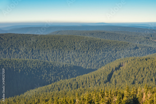 Blick über den Thüringer Wald in Deutschland
 photo